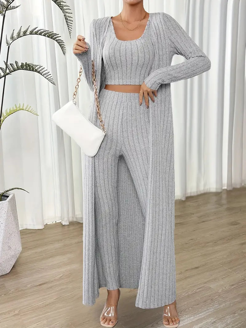 Edmonton Essence™ | Chic Three-Piece Jumpsuit