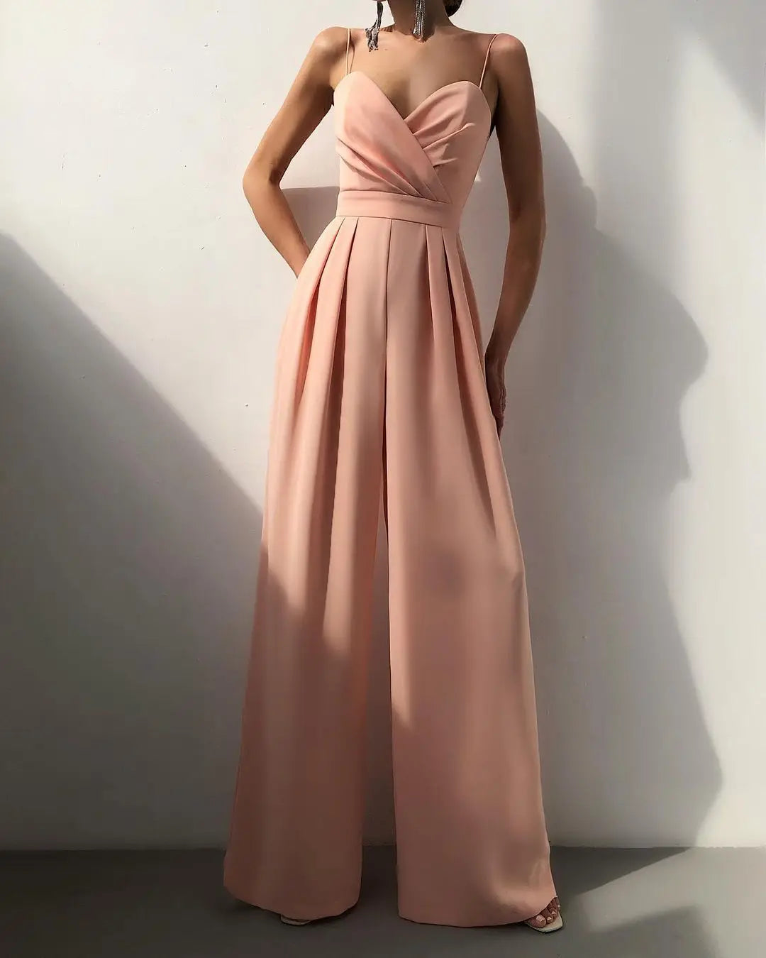 Edmonton Essence™ | Elegant Pleated Jumpsuit