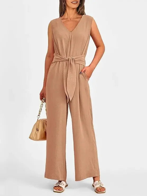 Edmonton Essence™ | Lightweight Waist Knot Jumpsuit