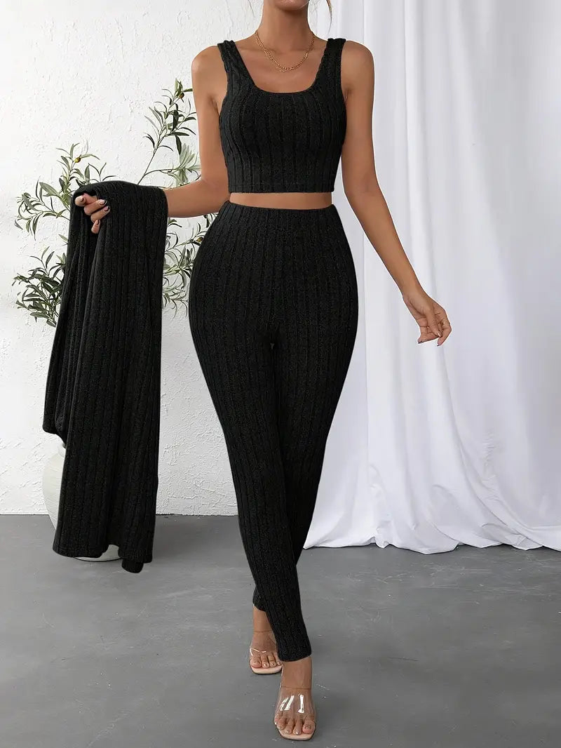 Edmonton Essence™ | Chic Three-Piece Jumpsuit