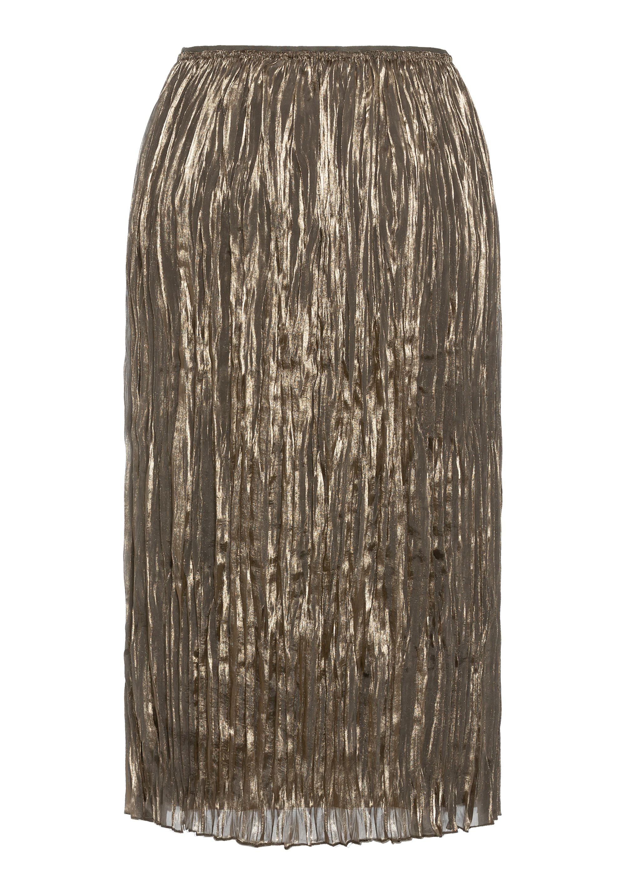 Edmonton Essence™ | Shimmer Pleated Midi Skirt